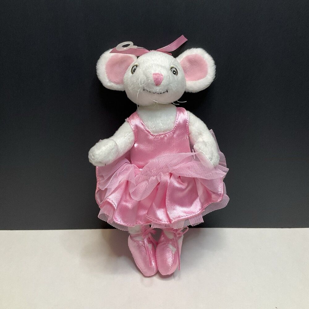 VTG Sababa Toys 2005 Angelina Ballerina Posable Stuffed Plush Doll Toy 9"